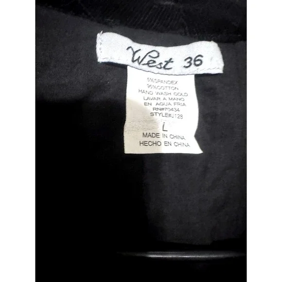 VTG Y2K West 36 Black Bolero Jacket Sz Large Sequin Beaded‎ Corduroy Crop Event - Picture 8 of 8